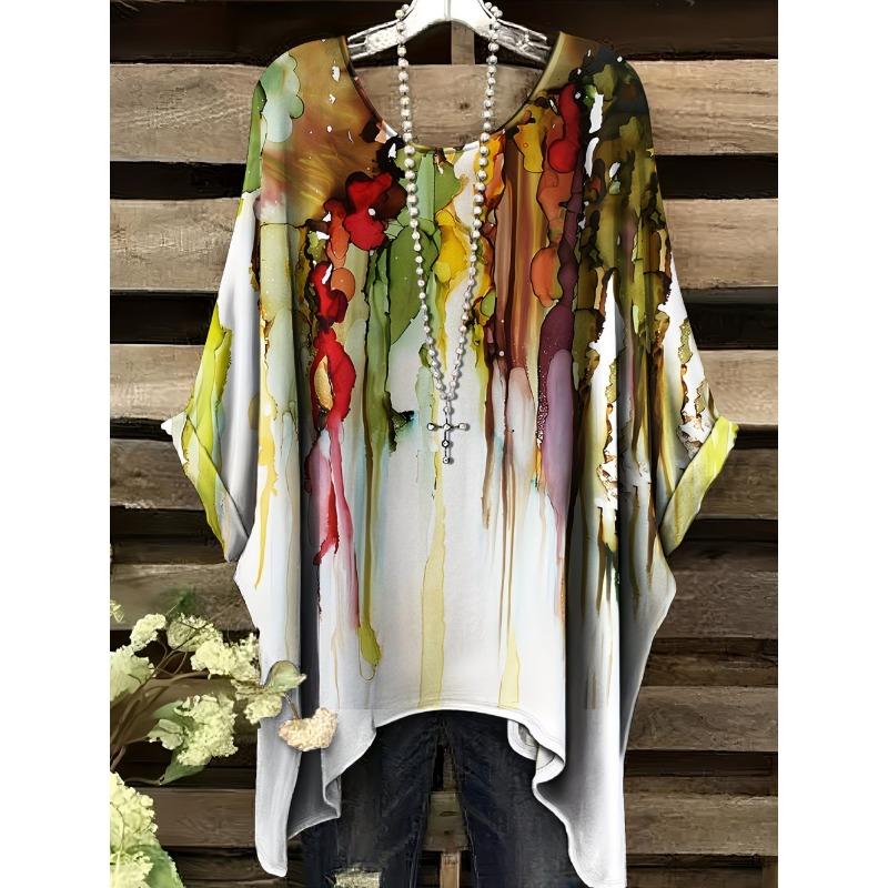 Women s T-Shirts Summer Gradient Colorful Graphic Tops O-Neck Female Vintage Clothing Floral Print Tees Loose Oversized T-Shirt 1XL
Women s T-Shirts Summer Gradient Colorful Graphic Tops O-Neck Female Vintage Clothing Floral Print Tees Loose Oversized T-Shirt 1XL