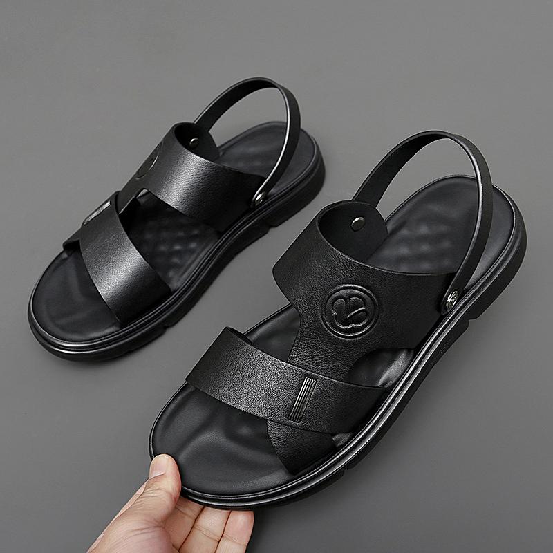 Мужские кожаные пляжные туфли, сандалии из натуральной коровьей кожи, нескользящие мужские тапочки, дышащие, двухразового использования, мужские сандалии, обувь 44 чёрный
Мужские кожаные пляжные туфли, сандалии из натуральной коровьей кожи, нескользящие мужские тапочки, дышащие, двухразового использования, мужские сандалии, обувь 44 чёрный
