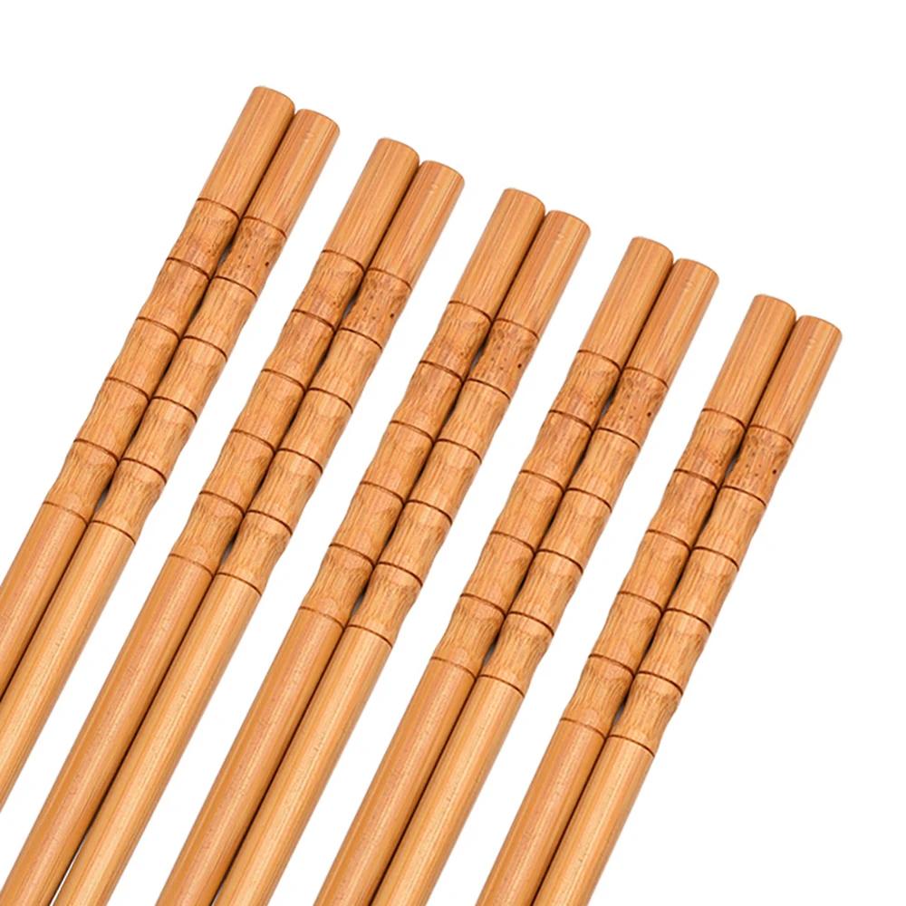 5 Pairs Natural Bamboo Wood Chopsticks Reusable Hashi Sushi Food Stick Gift Tableware Korean Chopsticks Spoon Set
5 Pairs Natural Bamboo Wood Chopsticks Reusable Hashi Sushi Food Stick Gift Tableware Korean Chopsticks Spoon Set
