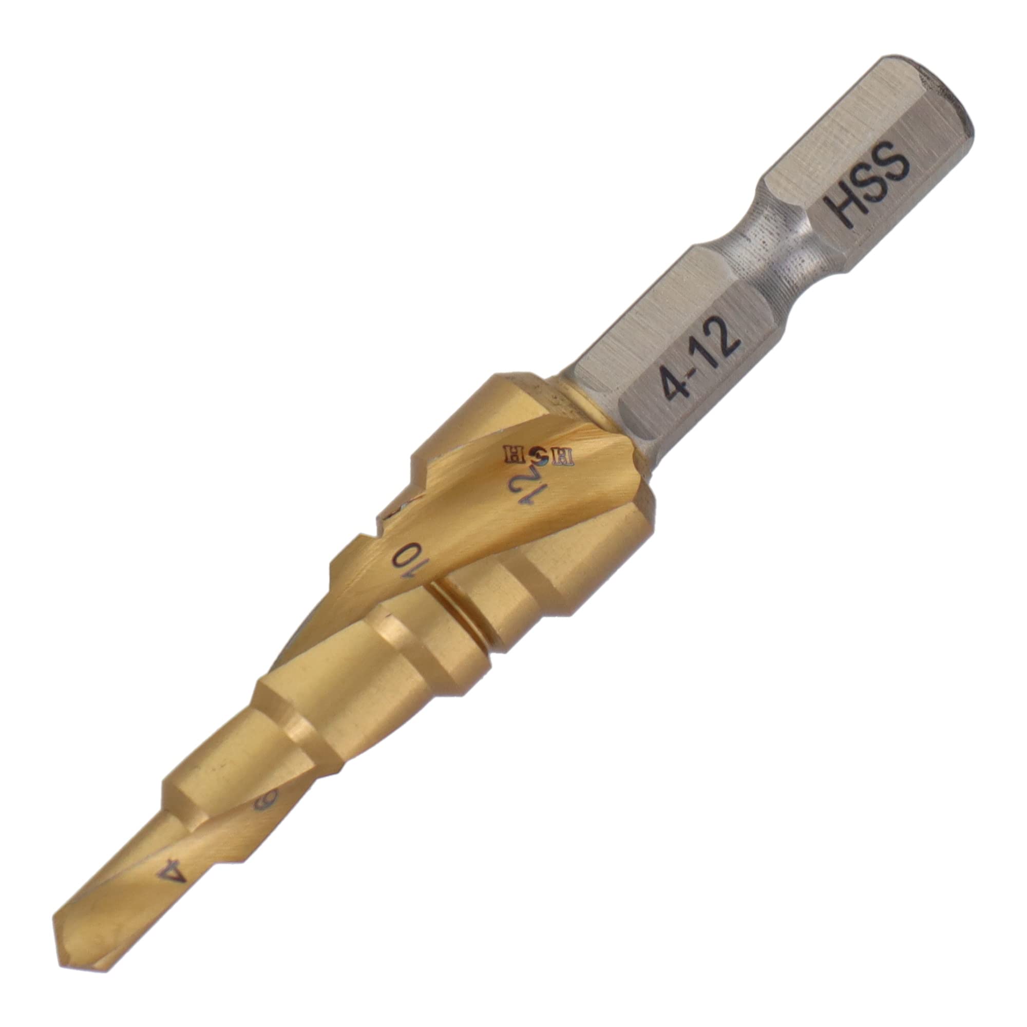 Sankyo Corporation Spiral Type Titanium Coated Step High Speed 5 H&H Drill, Steel, Steps, 4-12mm, STP-1 золотой
Sankyo Corporation Spiral Type Titanium Coated Step High Speed 5 H&H Drill, Steel, Steps, 4-12mm, STP-1 золотой