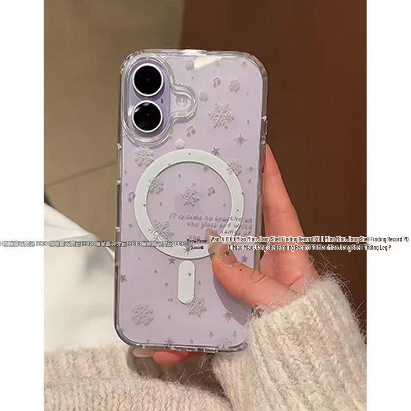 Snowflake English Magnetic Drop-proof Phone Case for Apple 13, 14, 15Plus, 16, 17, and 17 Pro Max with Buttons Apple 16 Pro Max
Snowflake English Magnetic Drop-proof Phone Case for Apple 13, 14, 15Plus, 16, 17, and 17 Pro Max with Buttons Apple 16 Pro Max