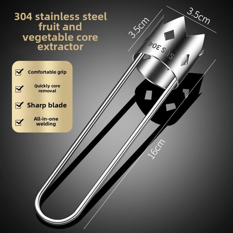 Нож для удаления сердцевины из фруктов и овощей из нержавеющей стали, устройство для удаления семян из красного болгарского перца, универсальный кухонный гаджет для яблок, груш, томатов, перца 304
Нож для удаления сердцевины из фруктов и овощей из нержавеющей стали, устройство для удаления семян из красного болгарского перца, универсальный кухонный гаджет для яблок, груш, томатов, перца 304