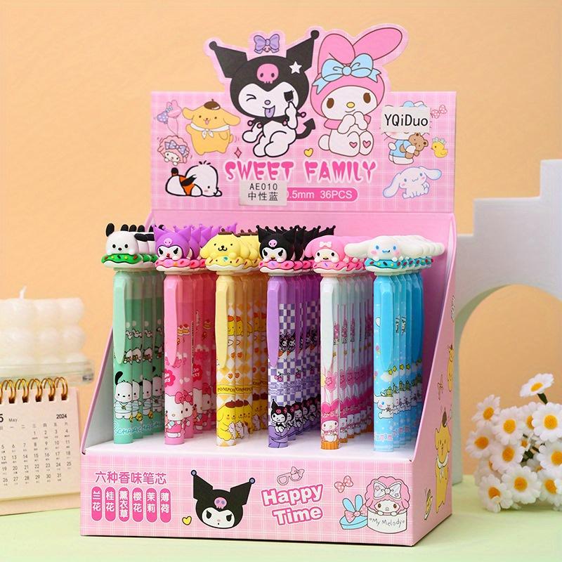 36Pcs Kuromi Sanrio Soft Glue Donut Styling Press Pen High-value ST Neutral Pen Girl Cute Gift Pen Stationery 0.5mm Black Random style 36pcs
36Pcs Kuromi Sanrio Soft Glue Donut Styling Press Pen High-value ST Neutral Pen Girl Cute Gift Pen Stationery 0.5mm Black Random style 36pcs