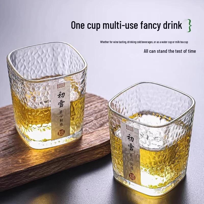 Минималистичная квадратная японская чашка из кованого стекла для воды, молока или чая Hammered Glass Cup - Transparent - 1 piece
Минималистичная квадратная японская чашка из кованого стекла для воды, молока или чая Hammered Glass Cup - Transparent - 1 piece