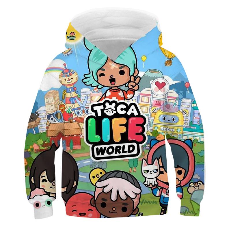 Осенние 3D толстовки с принтом Toca Life World, модные, повседневные, спортивные, с длинным рукавом, детские, для мальчиков и девочек, детские, унисекс, худи с капюшоном 120
Осенние 3D толстовки с принтом Toca Life World, модные, повседневные, спортивные, с длинным рукавом, детские, для мальчиков и девочек, детские, унисекс, худи с капюшоном 120