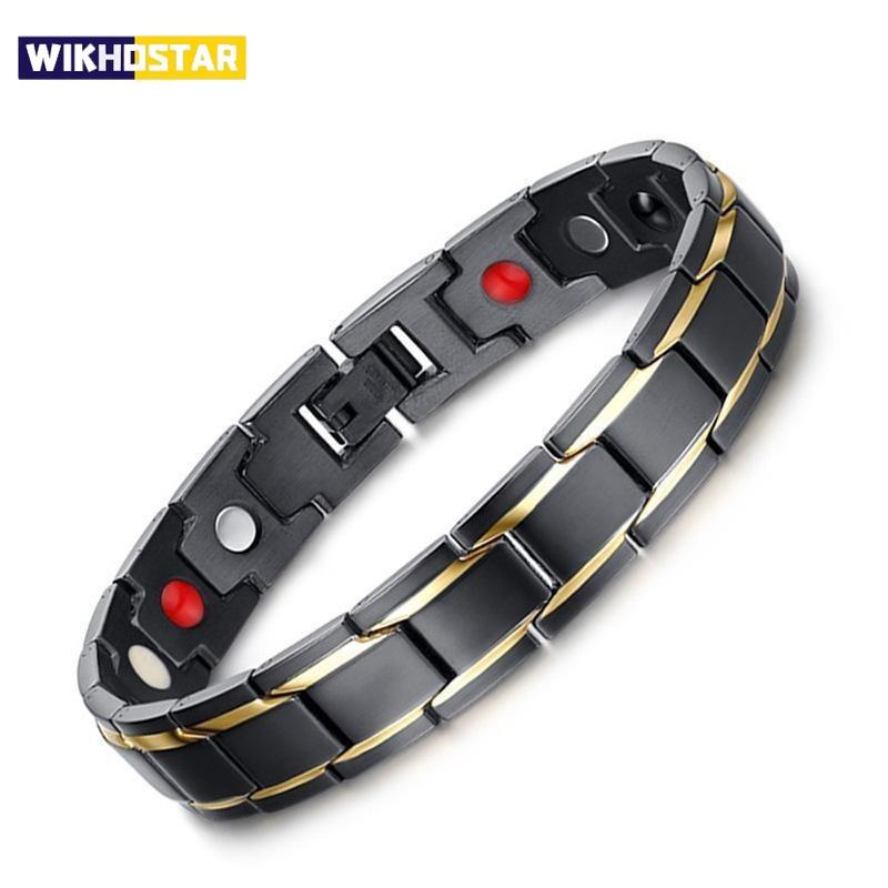 Trendy Stylish Men Strength Therapy Bracelet Adjustable Health Sleep Better Energy Bio Magnetic Bracelets Bangles for Male Gift золотистий
Trendy Stylish Men Strength Therapy Bracelet Adjustable Health Sleep Better Energy Bio Magnetic Bracelets Bangles for Male Gift золотистий