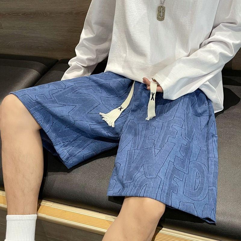 Men s Summer American High-Street Corduroy Mid-Length Pants Straight Student Sport Five-Point Shorts M синий
Men s Summer American High-Street Corduroy Mid-Length Pants Straight Student Sport Five-Point Shorts M синий