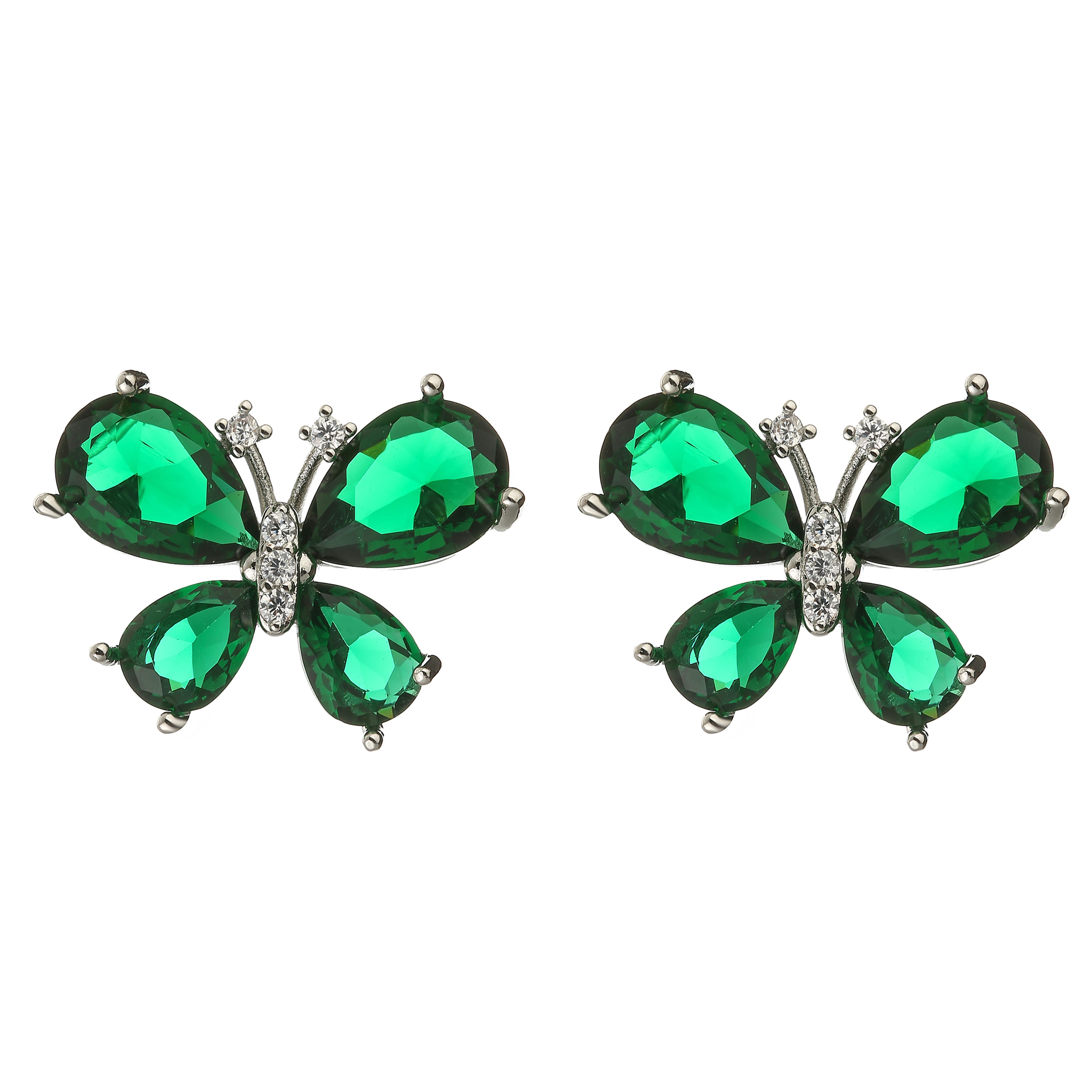 HECHENG,Brass AAAAA Zircon Earrings For Women Exquisite Zircon Colorful Butterfly Earrings Studs Romantic 18K Plated Zircon зелений/мідний
HECHENG,Brass AAAAA Zircon Earrings For Women Exquisite Zircon Colorful Butterfly Earrings Studs Romantic 18K Plated Zircon зелений/мідний