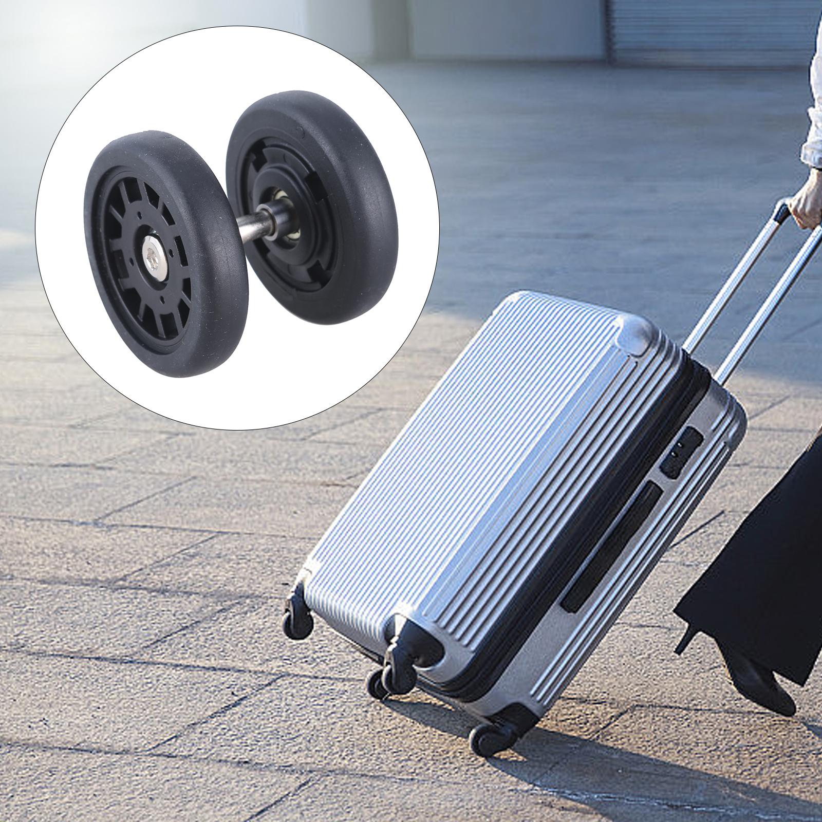 8Pcs Luggage Replacement Wheels 55mm Black Double Luggage Wheels Rubber Suitcase Wheels Repair Kits Easy Installation
8Pcs Luggage Replacement Wheels 55mm Black Double Luggage Wheels Rubber Suitcase Wheels Repair Kits Easy Installation