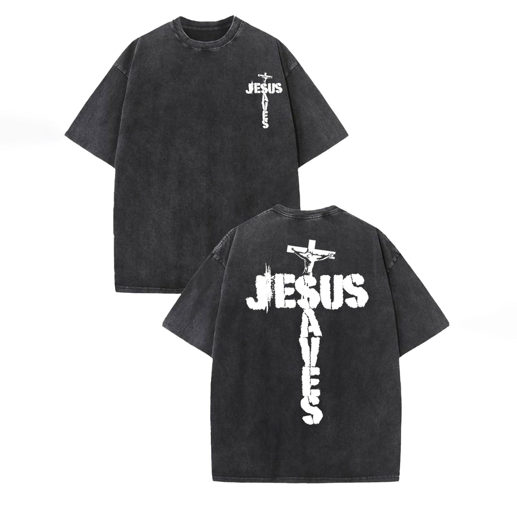Loose-fitting, comfortable, washed vintage-style 100% cotton T-shirt featuring a “Jesus Saves” cross design XL чорний
Loose-fitting, comfortable, washed vintage-style 100% cotton T-shirt featuring a “Jesus Saves” cross design XL чорний