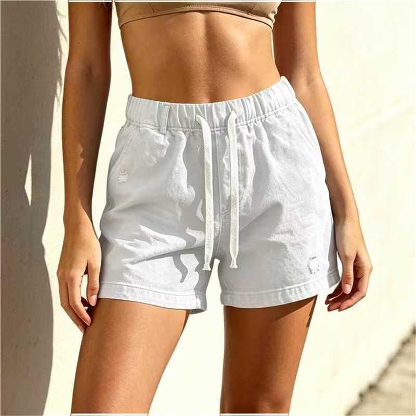 Women s Casual Distressed Denim Shorts with Elastic Drawstring Waist Relaxed Fit Three Inch Inseam Lightweight Summer Bottoms XL білий
Women s Casual Distressed Denim Shorts with Elastic Drawstring Waist Relaxed Fit Three Inch Inseam Lightweight Summer Bottoms XL білий