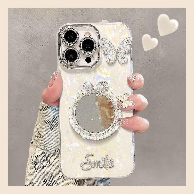 Porous Shell Pattern Round Mirror iPhone Case for 13/11/15 Pro/17 Pro Max with Butterfly Design iPhone 16
Porous Shell Pattern Round Mirror iPhone Case for 13/11/15 Pro/17 Pro Max with Butterfly Design iPhone 16