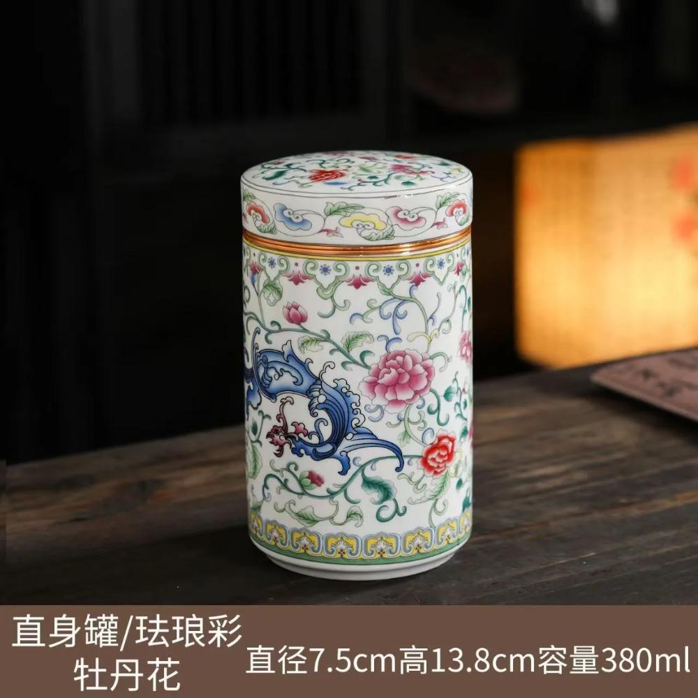 Ceramic Alloy Screw Cover Sealed Tea Storage Jar Portable Travel Enamel Colorful Red and Green Storage Jar Home Decoration
Ceramic Alloy Screw Cover Sealed Tea Storage Jar Portable Travel Enamel Colorful Red and Green Storage Jar Home Decoration
