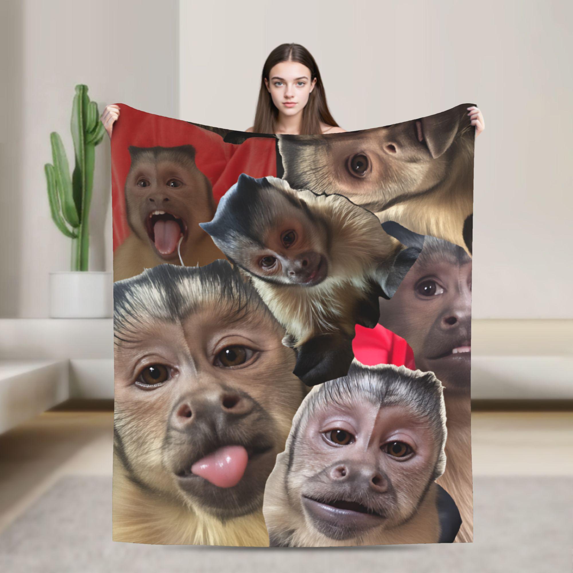 Monkey Face Collage Flannel Blankets Winter Soft Throw Blanket for Child Outdoor Pattern Bedspread Sofa Bed Cover 75x90cm
Monkey Face Collage Flannel Blankets Winter Soft Throw Blanket for Child Outdoor Pattern Bedspread Sofa Bed Cover 75x90cm