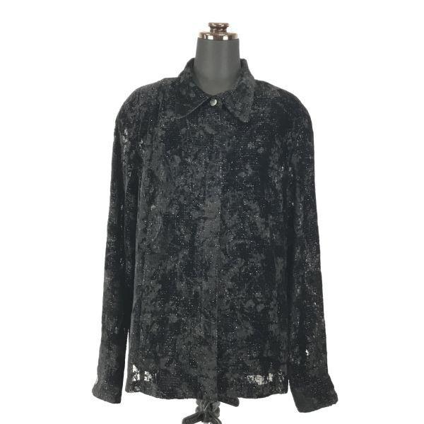 CHRISTIAN AUJARD Велюровая куртка-рубашка с подплечниками Женская L Черная
CHRISTIAN AUJARD Велюровая куртка-рубашка с подплечниками Женская L Черная