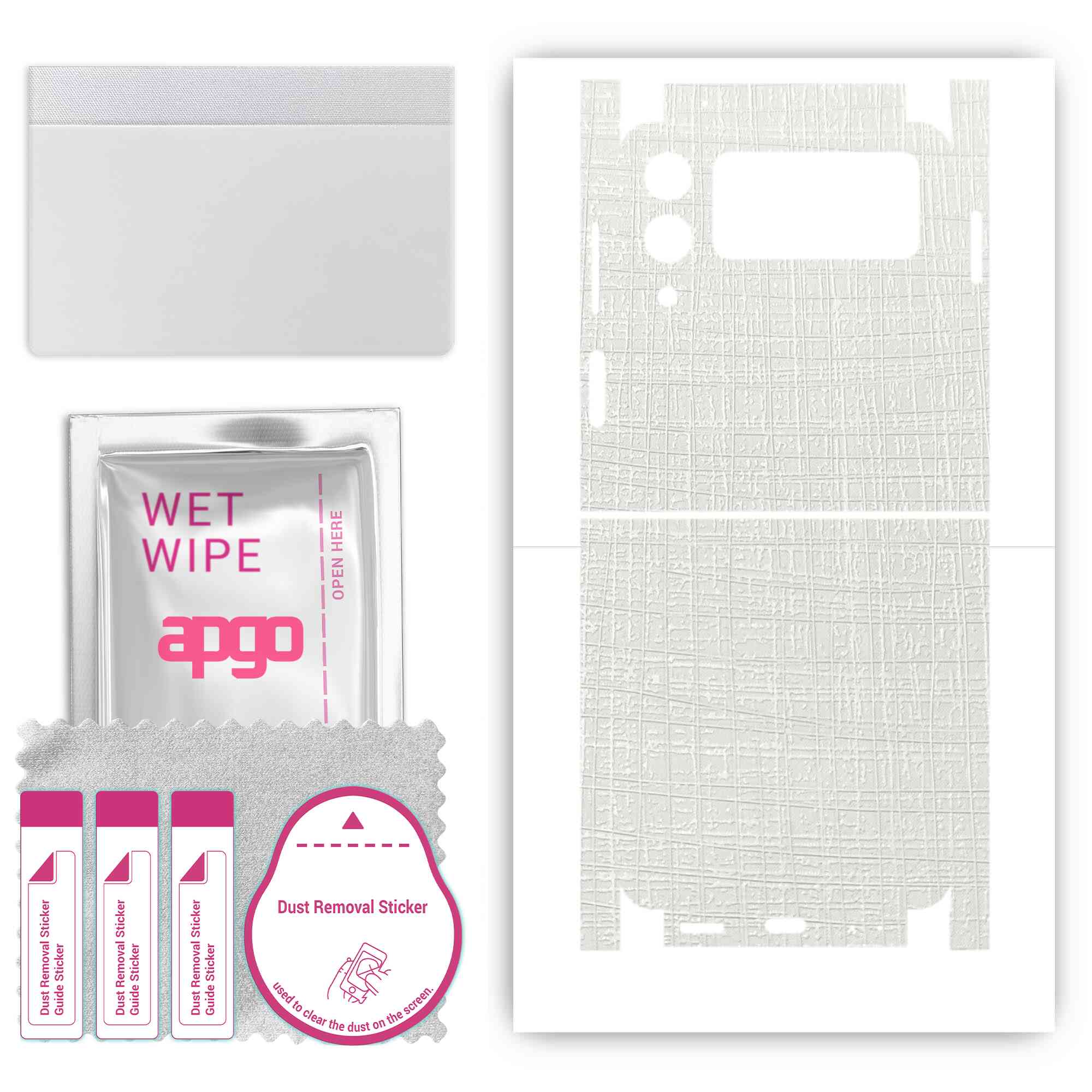 apgo Protective Skin Sticker for the back+sides compatible with Samsung Galaxy Z Flip 3, Full Wrap Film, Foil, Vinyl - Pattern White Fabric
apgo Protective Skin Sticker for the back+sides compatible with Samsung Galaxy Z Flip 3, Full Wrap Film, Foil, Vinyl - Pattern White Fabric