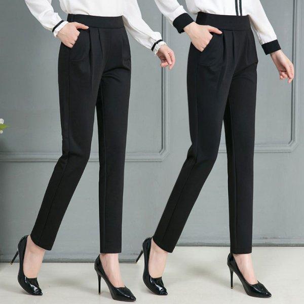 Elastic Waist Small Straight-leg Pants for Women In Summer New Style, Slightly Elastic Korean Style Thin High Waist Drape Slim Trousers S чёрный
Elastic Waist Small Straight-leg Pants for Women In Summer New Style, Slightly Elastic Korean Style Thin High Waist Drape Slim Trousers S чёрный