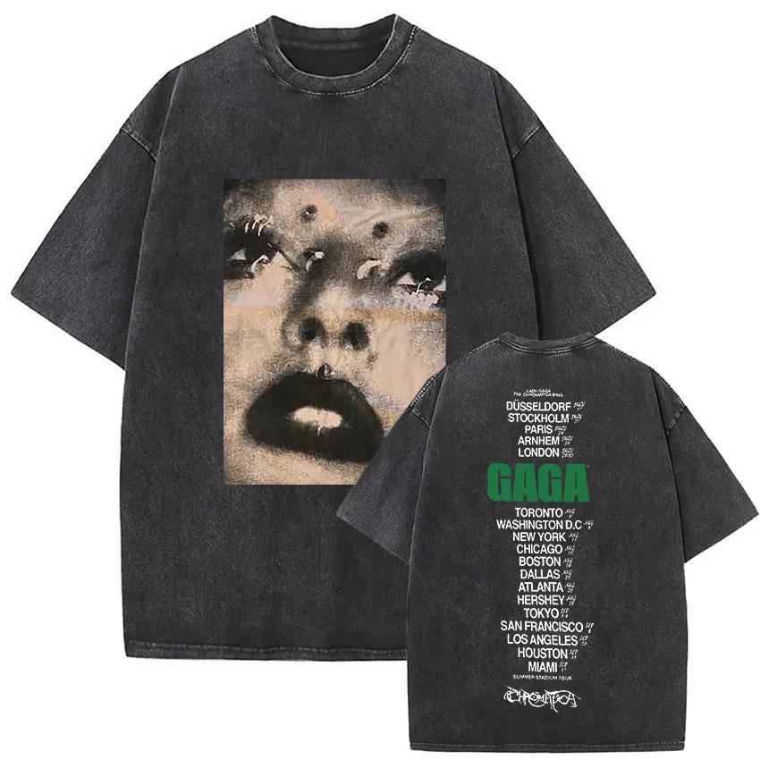 Lady Gaga Mayhem Vintage Washed Letter Print TShirt Unisex Women Hip Hop Loose Short Sleeve Tshirt Pure Cotton T Shirts Streetwear 2XL
Lady Gaga Mayhem Vintage Washed Letter Print TShirt Unisex Women Hip Hop Loose Short Sleeve Tshirt Pure Cotton T Shirts Streetwear 2XL