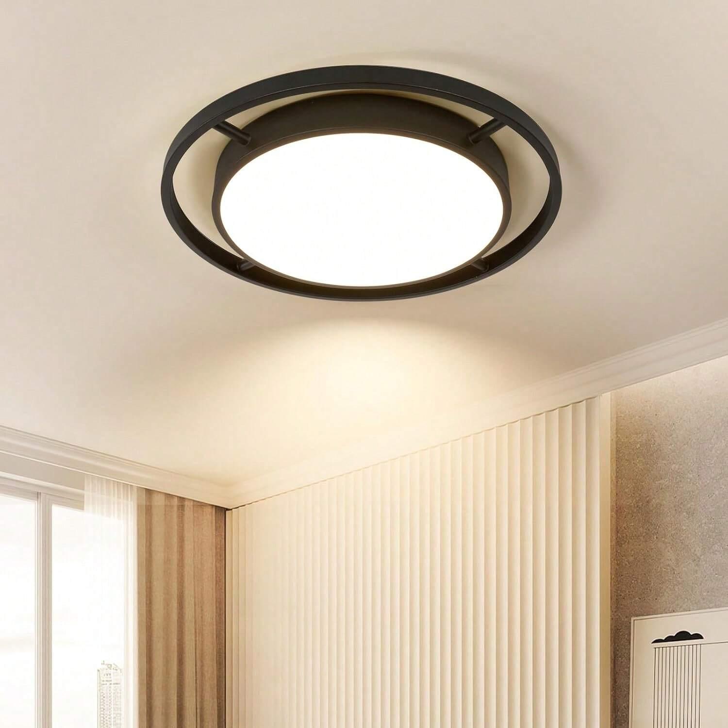 Потолочный светильник SENQIU Round 41 x 5,5 см LED для гостиной Современный дисплей Warm light 3000K чёрный
Потолочный светильник SENQIU Round 41 x 5,5 см LED для гостиной Современный дисплей Warm light 3000K чёрный