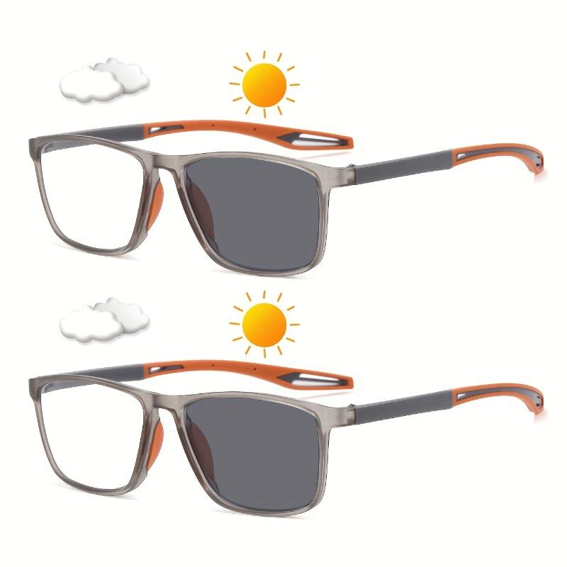 2PCS Reading Glasses Photochromic Classic Square Far Sight Presbyopic Glasses Anti Blue Light Blocking Ultralight Eyewear +100
2PCS Reading Glasses Photochromic Classic Square Far Sight Presbyopic Glasses Anti Blue Light Blocking Ultralight Eyewear +100