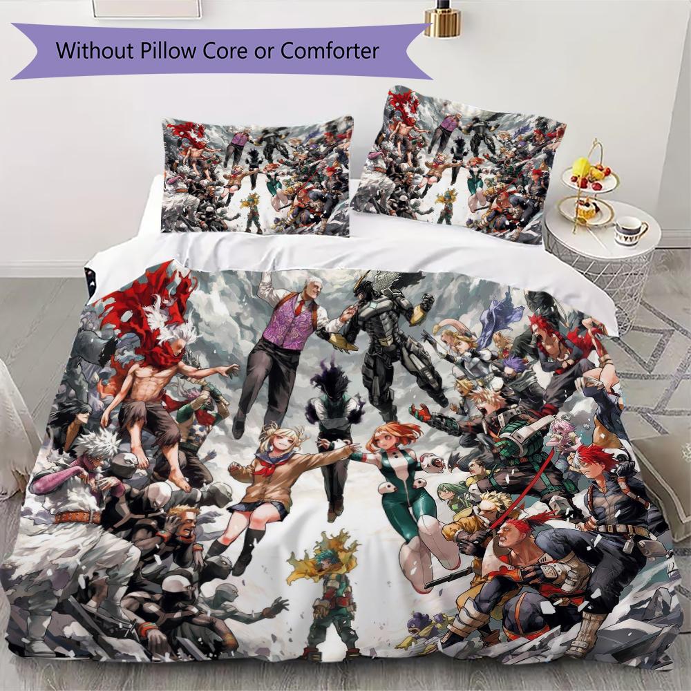 My Hero Academia Pattern Bedding uilt Set uilt Cover Pillowcase Home Decoration Birthday Gift (1 * duvet cover + 2 * pillowcase without core) 135x200cm
My Hero Academia Pattern Bedding uilt Set uilt Cover Pillowcase Home Decoration Birthday Gift (1 * duvet cover + 2 * pillowcase without core) 135x200cm