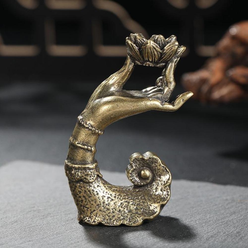 Домашнее украшение Чайная церемония Курильница для благовоний Цветок лотоса Статуэтка руки Будды Кадило с обратным потоком Креативные настольные украшения Type 2
Домашнее украшение Чайная церемония Курильница для благовоний Цветок лотоса Статуэтка руки Будды Кадило с обратным потоком Креативные настольные украшения Type 2