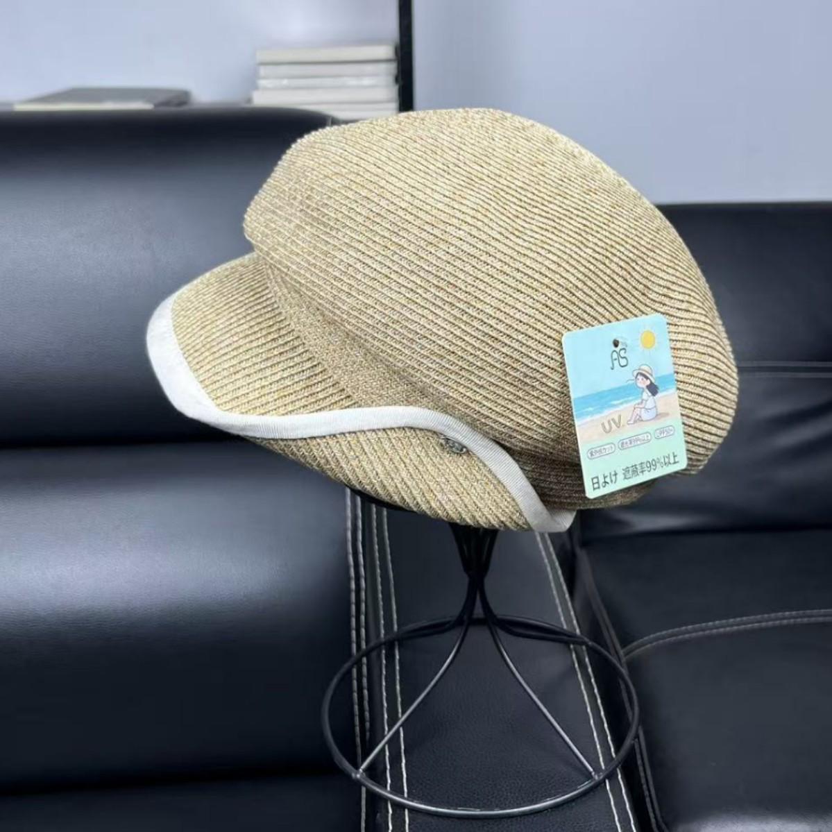 Lazy wind foldable straw hat versatile equestrian hat summer outing sunshade beret cap women M(55-57cm) хаки
Lazy wind foldable straw hat versatile equestrian hat summer outing sunshade beret cap women M(55-57cm) хаки