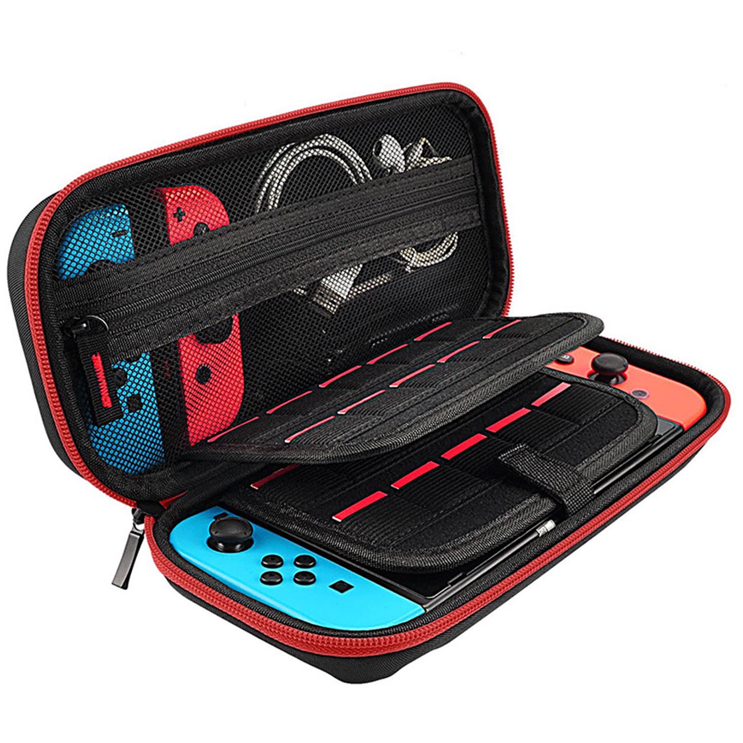 Travel Carrying Case Compatible For Nintendo Switch Game Console Storage Bag With 20 Game Card Slots red zipper#0
Travel Carrying Case Compatible For Nintendo Switch Game Console Storage Bag With 20 Game Card Slots red zipper#0