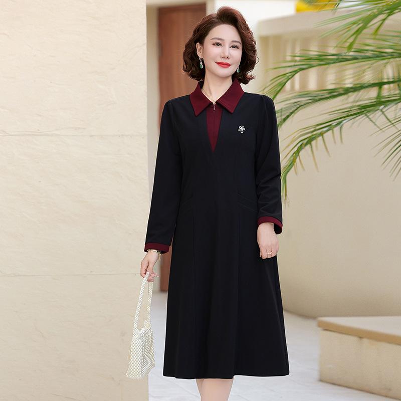 Elegant Spring & Autumn Dress for Middle-Aged Women - New 2026 Fashion, Long-Sleeved Style 4XL (Recommended 130-145 jin)
Elegant Spring & Autumn Dress for Middle-Aged Women - New 2026 Fashion, Long-Sleeved Style 4XL (Recommended 130-145 jin)