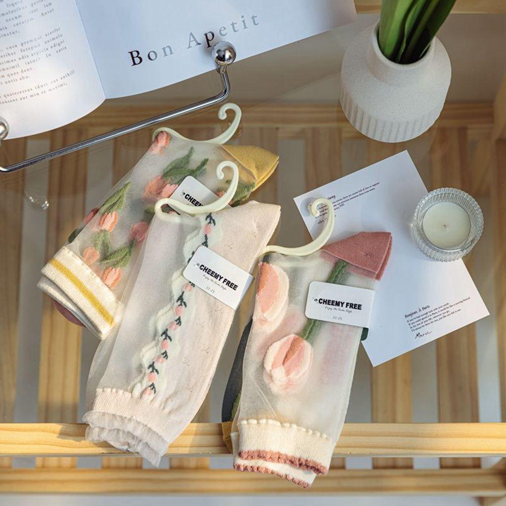 Spring Summer Korean Floral Embroidery Middle Tube Socks Tulip Hosiery Women s Socks Flower Socks B
Spring Summer Korean Floral Embroidery Middle Tube Socks Tulip Hosiery Women s Socks Flower Socks B