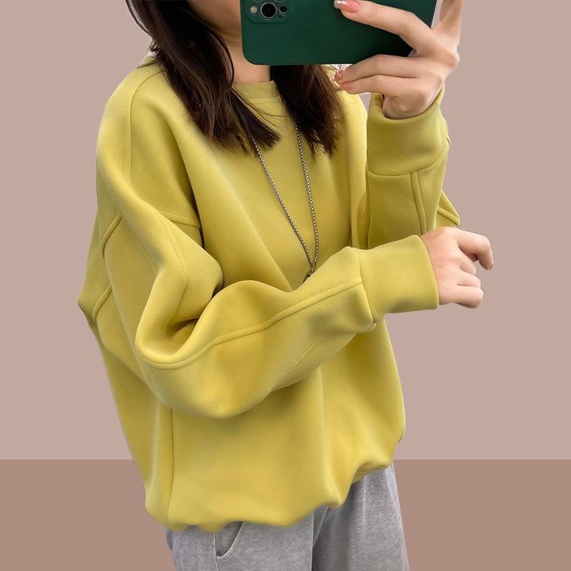 Женское худи-пуловер с толстой флисовой подкладкой - Осень/Зима 2025, Свободный крой, Молодящий, Большой размер, Свитер с круглым вырезом 2XL (for 130-145 lbs)
Женское худи-пуловер с толстой флисовой подкладкой - Осень/Зима 2025, Свободный крой, Молодящий, Большой размер, Свитер с круглым вырезом 2XL (for 130-145 lbs)