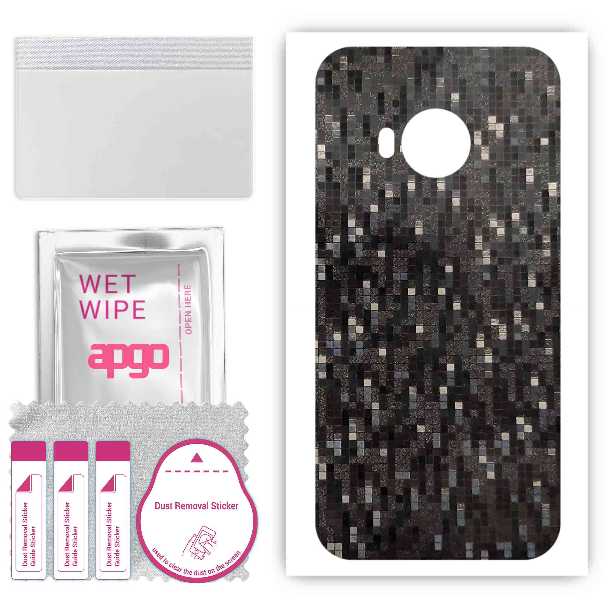 Apgo Protective Skin Sticker для задньої панелі, сумісної з HTC One S9, Wrap Film, Foil, Vinyl - Pattern Carbon Black Pixel
Apgo Protective Skin Sticker для задньої панелі, сумісної з HTC One S9, Wrap Film, Foil, Vinyl - Pattern Carbon Black Pixel