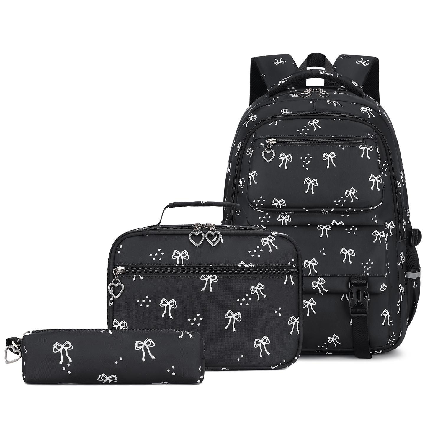 Three-piece backpack for female girl students large-capacity school bag backpack for junior high school students чёрный
Three-piece backpack for female girl students large-capacity school bag backpack for junior high school students чёрный