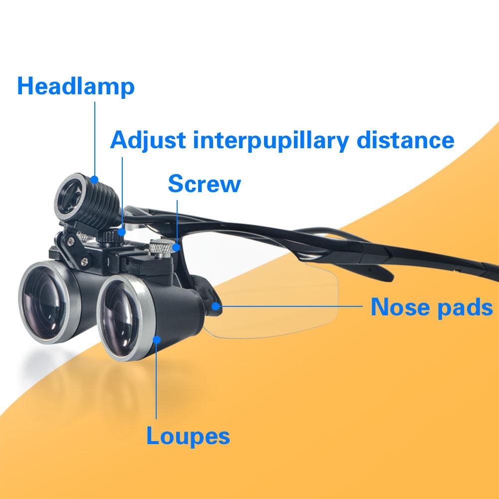 Exp Dental Loupe 2,5X 3,5X Збільшувальне скло зі світлодіодним підсвічуванням Окуляри Хірургічне збільшувальне скло Стоматологічне медичне збільшувальне скло
Exp Dental Loupe 2,5X 3,5X Збільшувальне скло зі світлодіодним підсвічуванням Окуляри Хірургічне збільшувальне скло Стоматологічне медичне збільшувальне скло