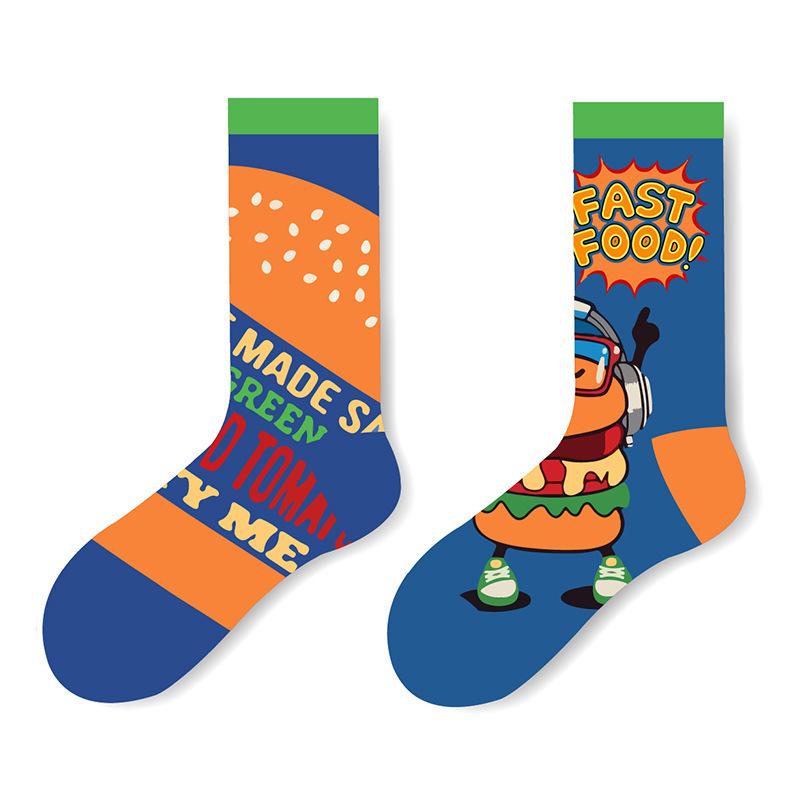 Trendy European Mid-calf Socks - Hamburger & Beer Funny Print, Street Style for Couples One Size
Trendy European Mid-calf Socks - Hamburger & Beer Funny Print, Street Style for Couples One Size