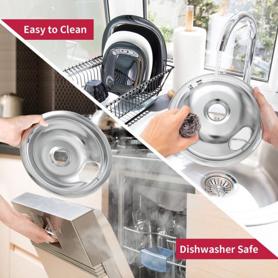 4 шт. 6/8-дюймовый поддон для варочной панели, круглая электрическая плита, верхняя горелка, хромированный держатель поддона для фильтра, сменные кухонные принадлежности
4 шт. 6/8-дюймовый поддон для варочной панели, круглая электрическая плита, верхняя горелка, хромированный держатель поддона для фильтра, сменные кухонные принадлежности