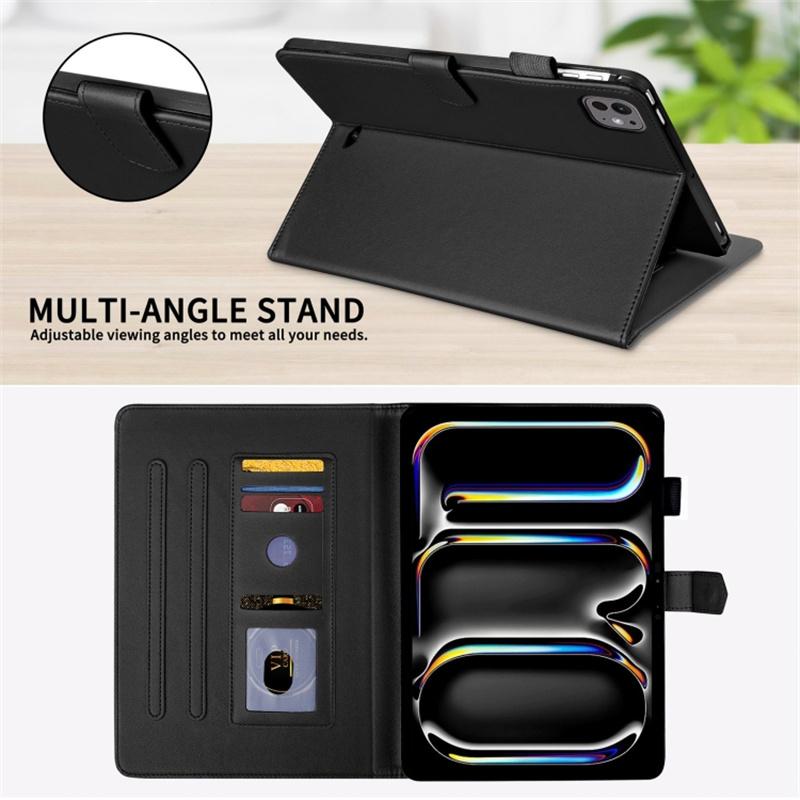 For iPad Pro 11 (2024) Case Rhombus Grid PU Leather Stand Tablet Cover with Card Slot Black
For iPad Pro 11 (2024) Case Rhombus Grid PU Leather Stand Tablet Cover with Card Slot Black