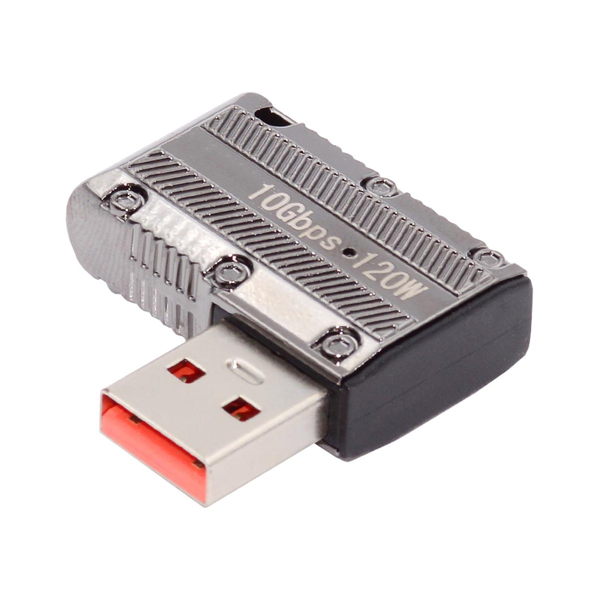 UC-029-TC001 USB 3.1 Type C Female to USB 3.0 Type-A Male 90 Degree Right Angled Flat Type 10Gbps Data 120W Power Adapter As Shown A
UC-029-TC001 USB 3.1 Type C Female to USB 3.0 Type-A Male 90 Degree Right Angled Flat Type 10Gbps Data 120W Power Adapter As Shown A