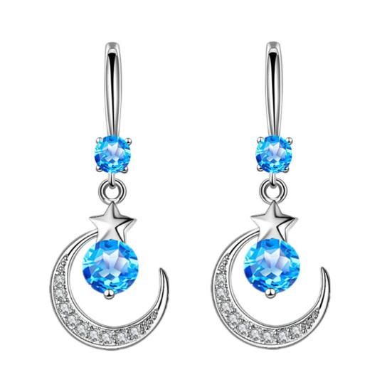 1 Pair Women Earrings Moon Star Rhinestones Jewelry Elegant Geometry Hook Earrings for Daily Wear
1 Pair Women Earrings Moon Star Rhinestones Jewelry Elegant Geometry Hook Earrings for Daily Wear