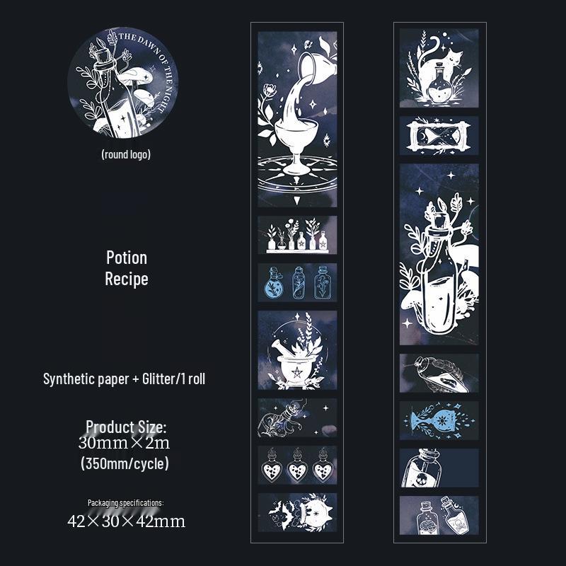 Beautiful Day Synthetic Paper Tape: Retro Gothic Theme Journaling Materials in 6 Styles.
Beautiful Day Synthetic Paper Tape: Retro Gothic Theme Journaling Materials in 6 Styles.