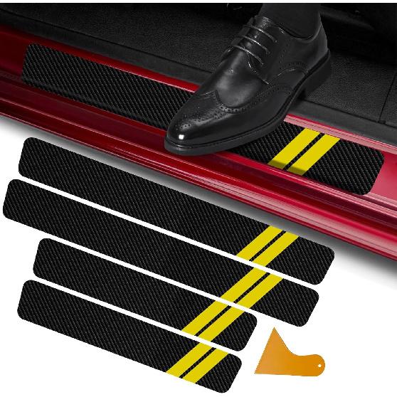 4Pcs Car Door Sill Protector for Dodge Charger Challenger Durango Journey, Carbon Fiber Car Door Anti Kick Pad Sticker, Anti-Dirty Scuff Plate Cover жовтий
4Pcs Car Door Sill Protector for Dodge Charger Challenger Durango Journey, Carbon Fiber Car Door Anti Kick Pad Sticker, Anti-Dirty Scuff Plate Cover жовтий
