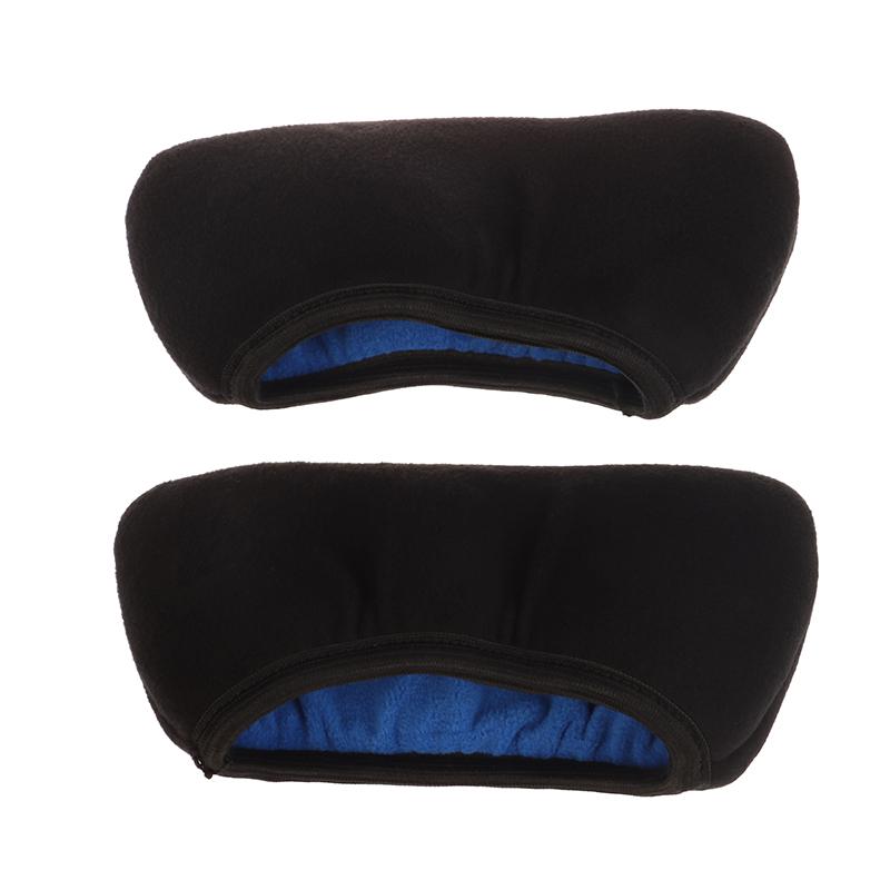 2 шт. Накладка на костыль Удобная подмышечная Многоразовая Портативная для ежедневного использования Дышащие Утолщенные Хлопковые Подушечки Мягкая Губка Защита для Руки чёрный