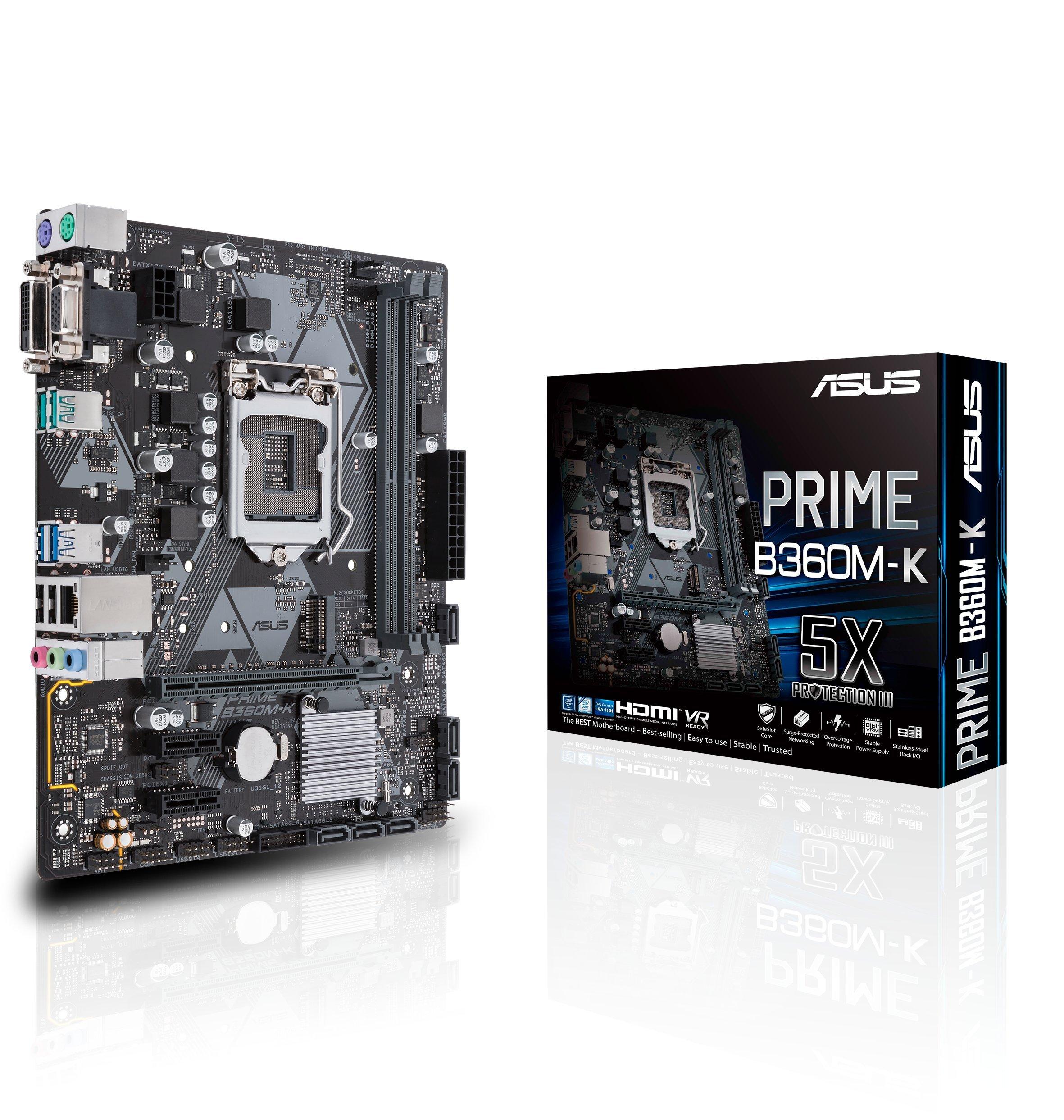Материнська плата Asus Prime B360 LGA1151 DDR4 DVI VGA 2 mATX MK (300 серія) М.
Материнська плата Asus Prime B360 LGA1151 DDR4 DVI VGA 2 mATX MK (300 серія) М.