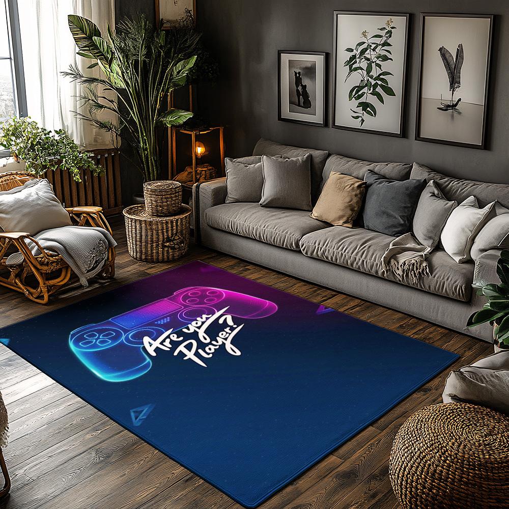 Gaming Controller Area Rug, Blue Pink Gradient Carpet for Living Room, Soft Non-Slip Mat with Are You Player Design 50x80cm
Gaming Controller Area Rug, Blue Pink Gradient Carpet for Living Room, Soft Non-Slip Mat with Are You Player Design 50x80cm