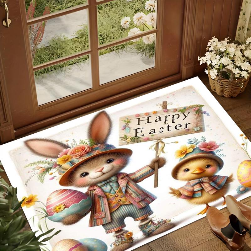 Popular Easter Bunny Chick Rugs Festive Mats Non Slip Soft Carpets Must Haves for Living Rooms & Holiday Lovers Home Decoration 40X60cm
Popular Easter Bunny Chick Rugs Festive Mats Non Slip Soft Carpets Must Haves for Living Rooms & Holiday Lovers Home Decoration 40X60cm