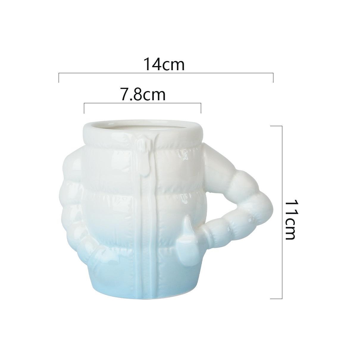 400ML Ceramic Mug with Arm Handle down Jacket Porcelain Breakfast Cup for Coffee Tea Milk Beer - Durable Water Cup for Hot Bever 301-400ml синій
400ML Ceramic Mug with Arm Handle down Jacket Porcelain Breakfast Cup for Coffee Tea Milk Beer - Durable Water Cup for Hot Bever 301-400ml синій