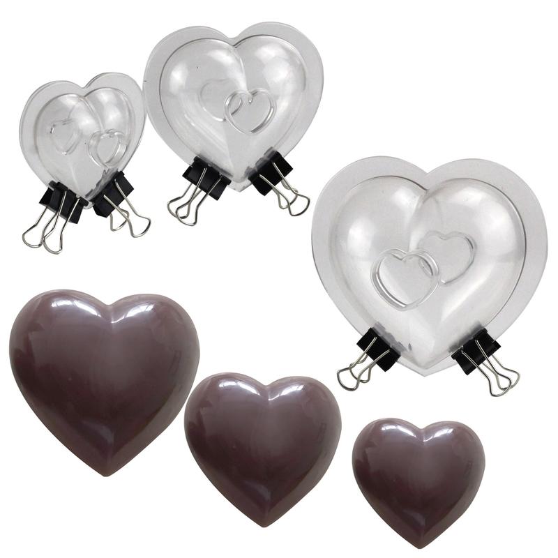 3 PRECI DIY CATEUR 3D CHOCOLATE HEART DECORATIVE POLICARBON CHOCOLATE FORMS FROM CANAUDURE CONFEGRESS CURRIES | Cake Forms
3 PRECI DIY CATEUR 3D CHOCOLATE HEART DECORATIVE POLICARBON CHOCOLATE FORMS FROM CANAUDURE CONFEGRESS CURRIES | Cake Forms
