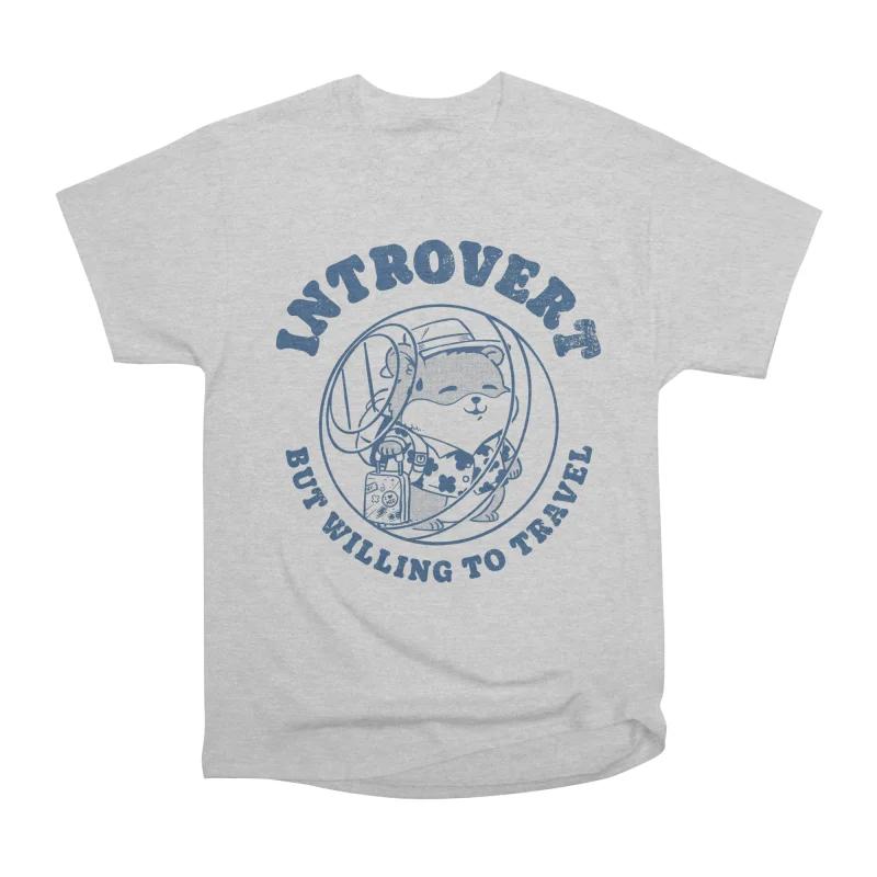 Men Casual Shirts Short Sleeves INTROVERT BUT WILL TRAVEL Grey Tees Oversized T-shirts XXXL сірий
Men Casual Shirts Short Sleeves INTROVERT BUT WILL TRAVEL Grey Tees Oversized T-shirts XXXL сірий