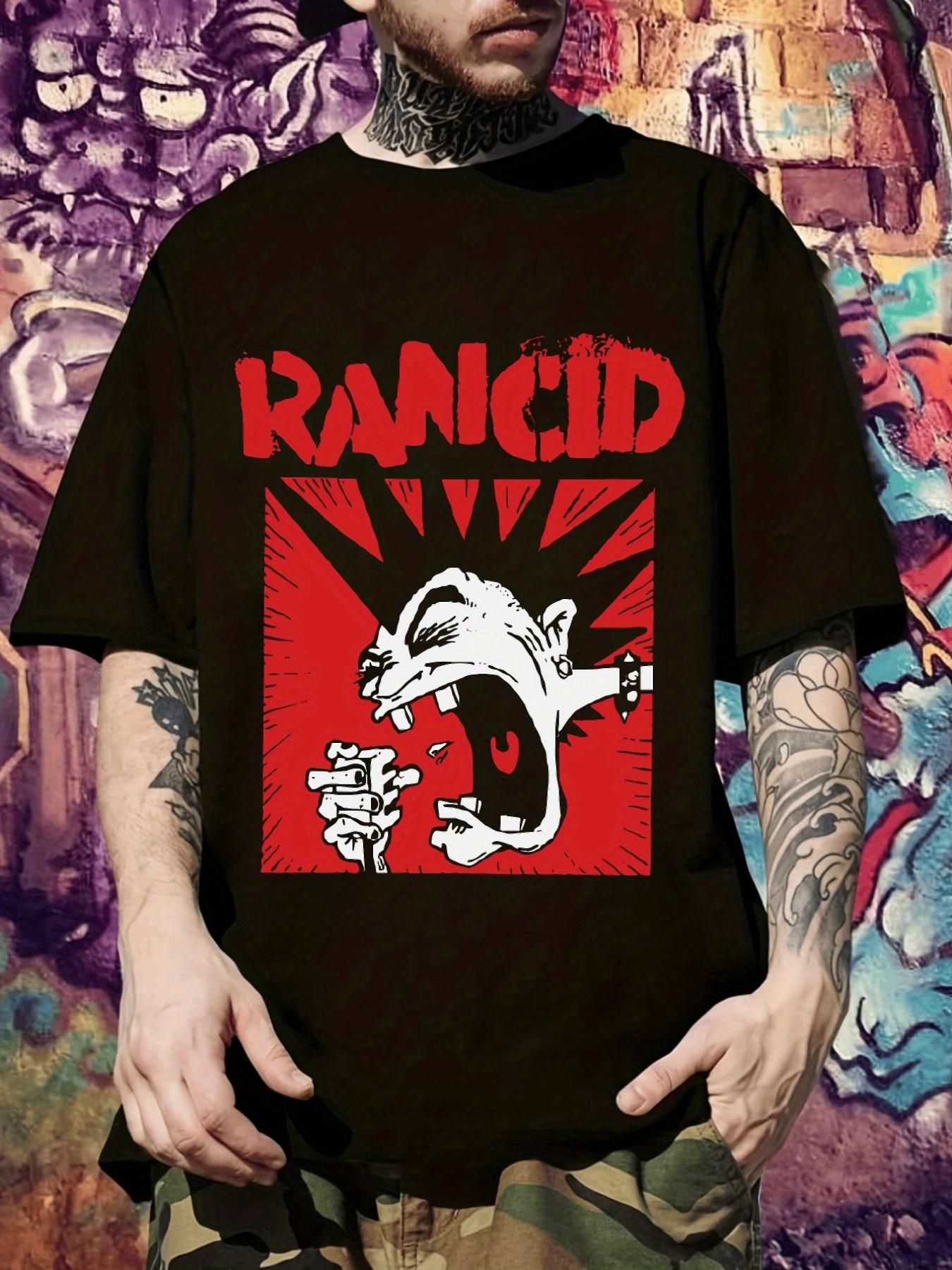 Punk Rock Band Graphic T-shirt - Black with Red & White Vintage Punk Print - Soft Breathable Fabric Regular Fit Tee for Concerts S
Punk Rock Band Graphic T-shirt - Black with Red & White Vintage Punk Print - Soft Breathable Fabric Regular Fit Tee for Concerts S