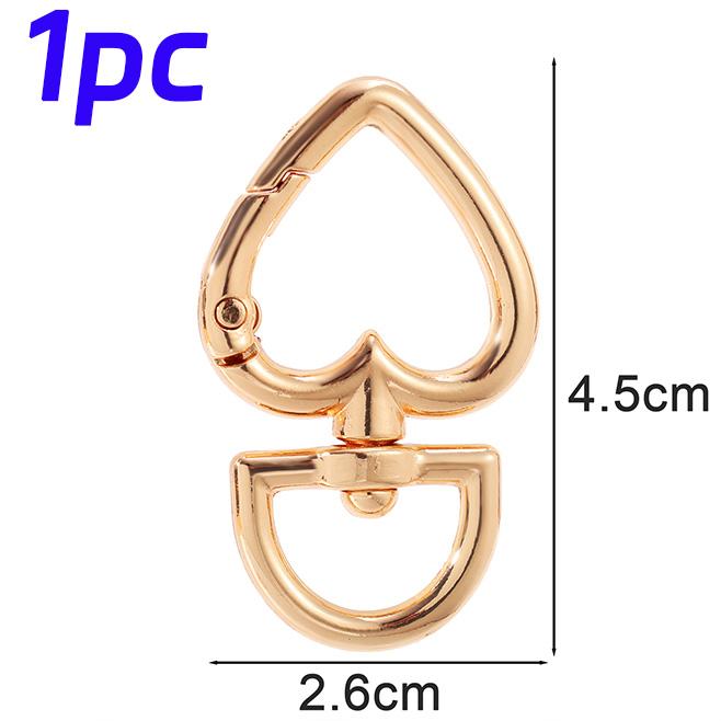 Bag Heart Shape Rotation Alloy Lobster Spring Clasps Openable Key Ring Love Hook Carabiner Connector Chain Buckles DIY Jewelry
Bag Heart Shape Rotation Alloy Lobster Spring Clasps Openable Key Ring Love Hook Carabiner Connector Chain Buckles DIY Jewelry